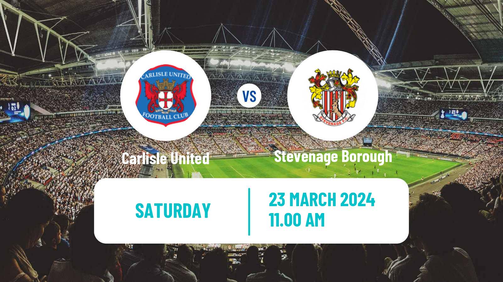 Soccer English League One Carlisle United - Stevenage Borough