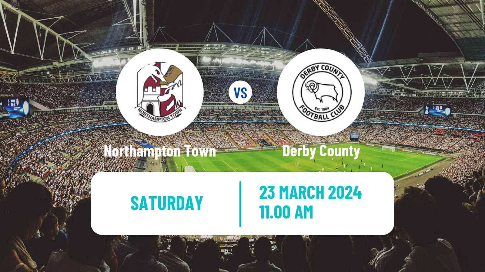 Soccer English League One Northampton Town - Derby County