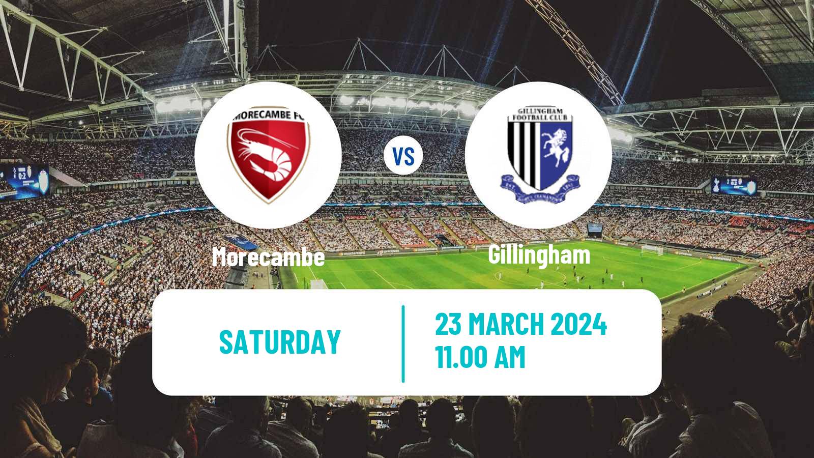Soccer English League Two Morecambe - Gillingham