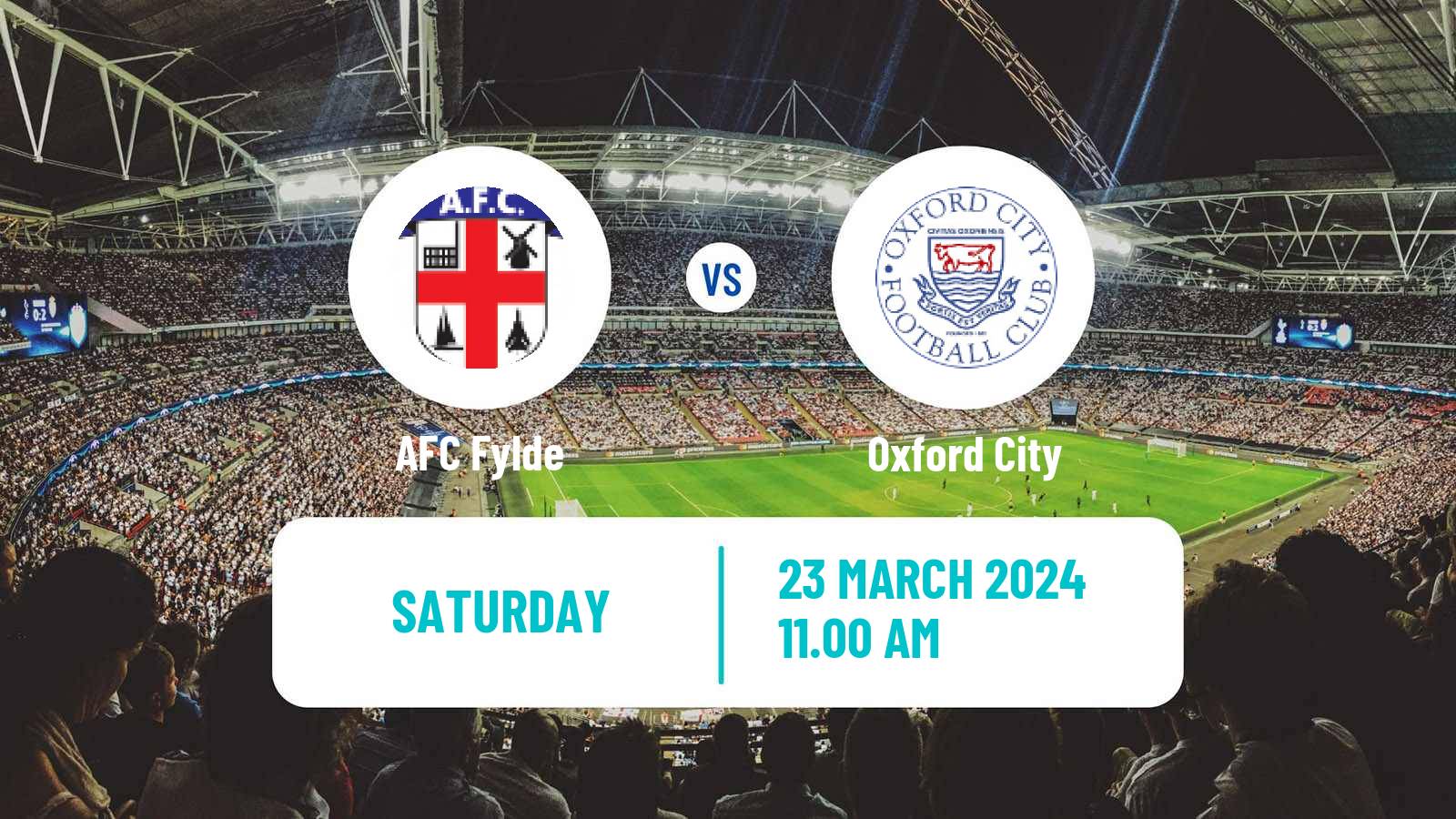 Soccer English National League Fylde - Oxford City