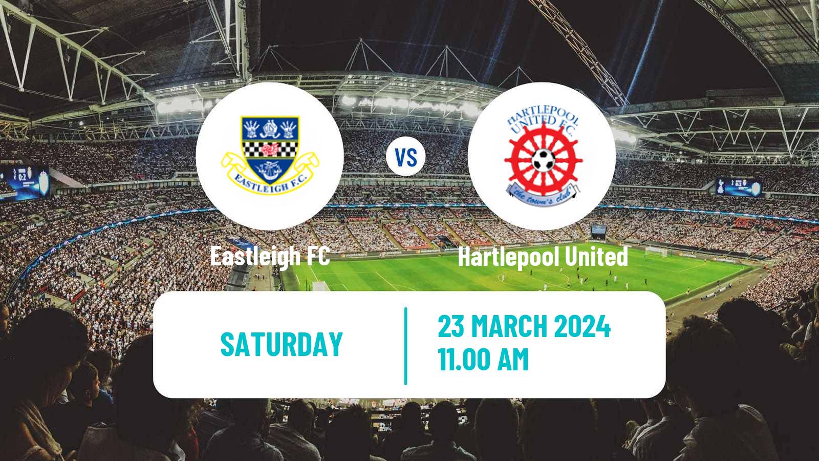 Soccer English National League Eastleigh - Hartlepool United
