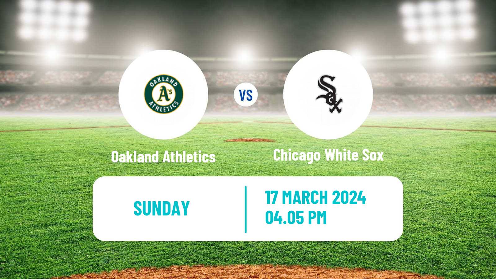 Baseball MLB Spring Training Oakland Athletics - Chicago White Sox
