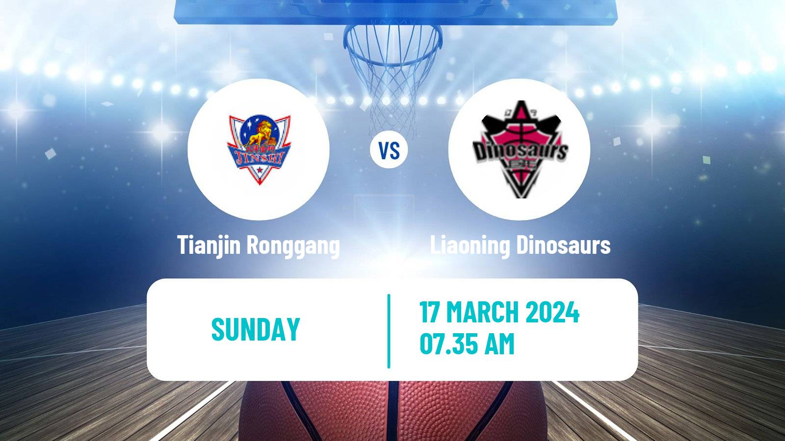 Basketball CBA Tianjin Ronggang - Liaoning Dinosaurs