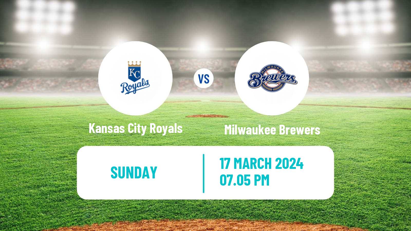 Baseball MLB Spring Training Kansas City Royals - Milwaukee Brewers