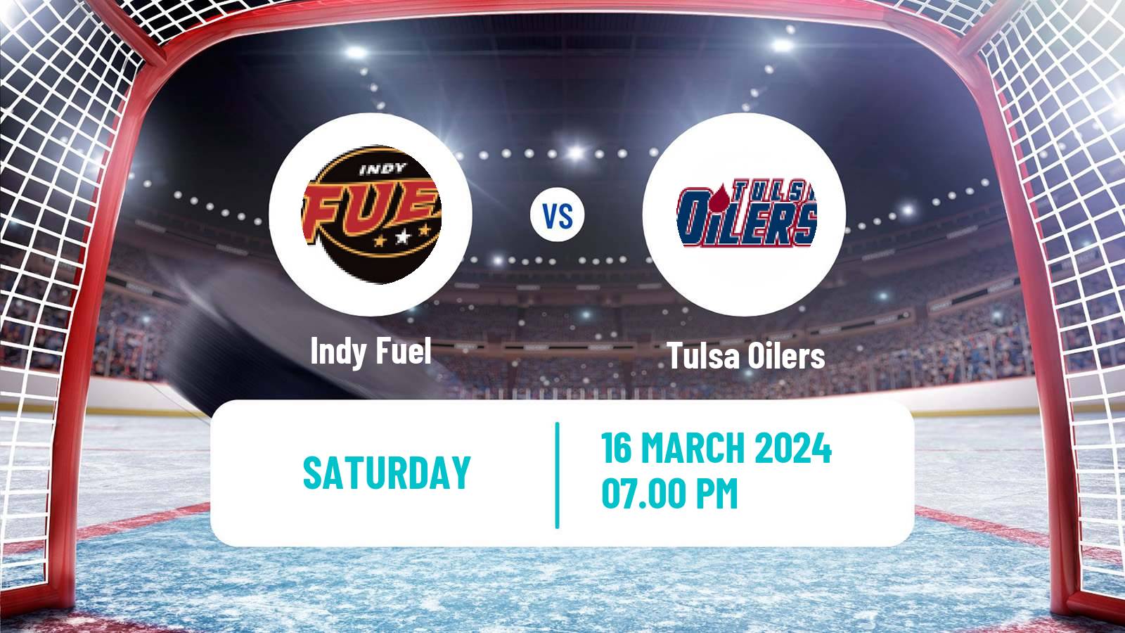 Hockey ECHL Indy Fuel - Tulsa Oilers