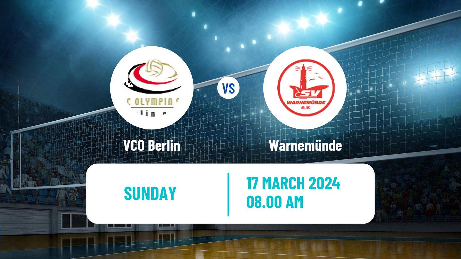 Volleyball German 2 Bundesliga North Volleyball VCO Berlin - Warnemünde