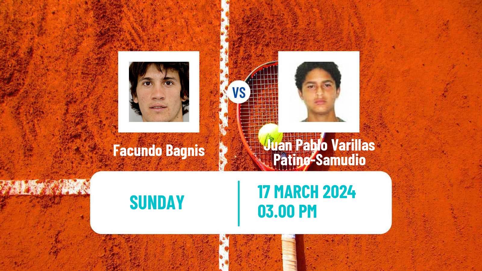 Tennis Santiago Challenger Men Facundo Bagnis - Juan Pablo Varillas Patino-Samudio