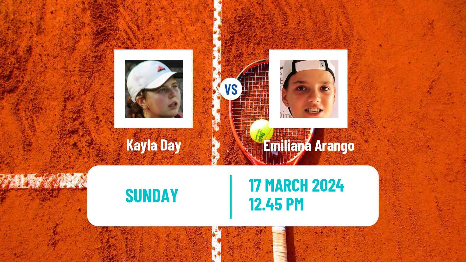 Tennis WTA Miami Kayla Day - Emiliana Arango