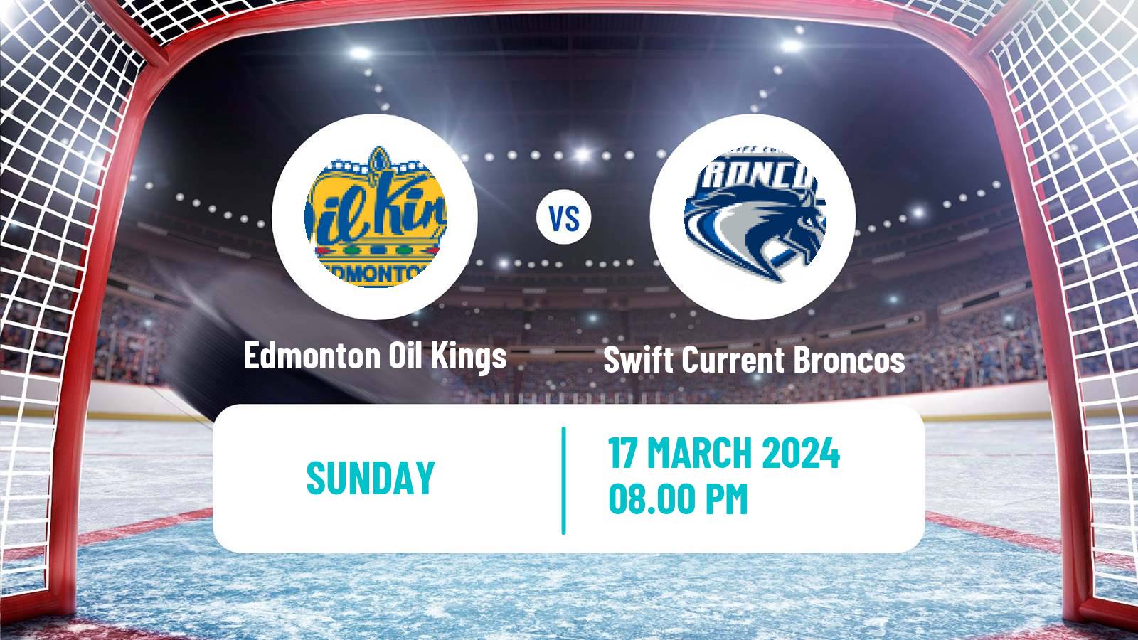 Hockey WHL Edmonton Oil Kings - Swift Current Broncos