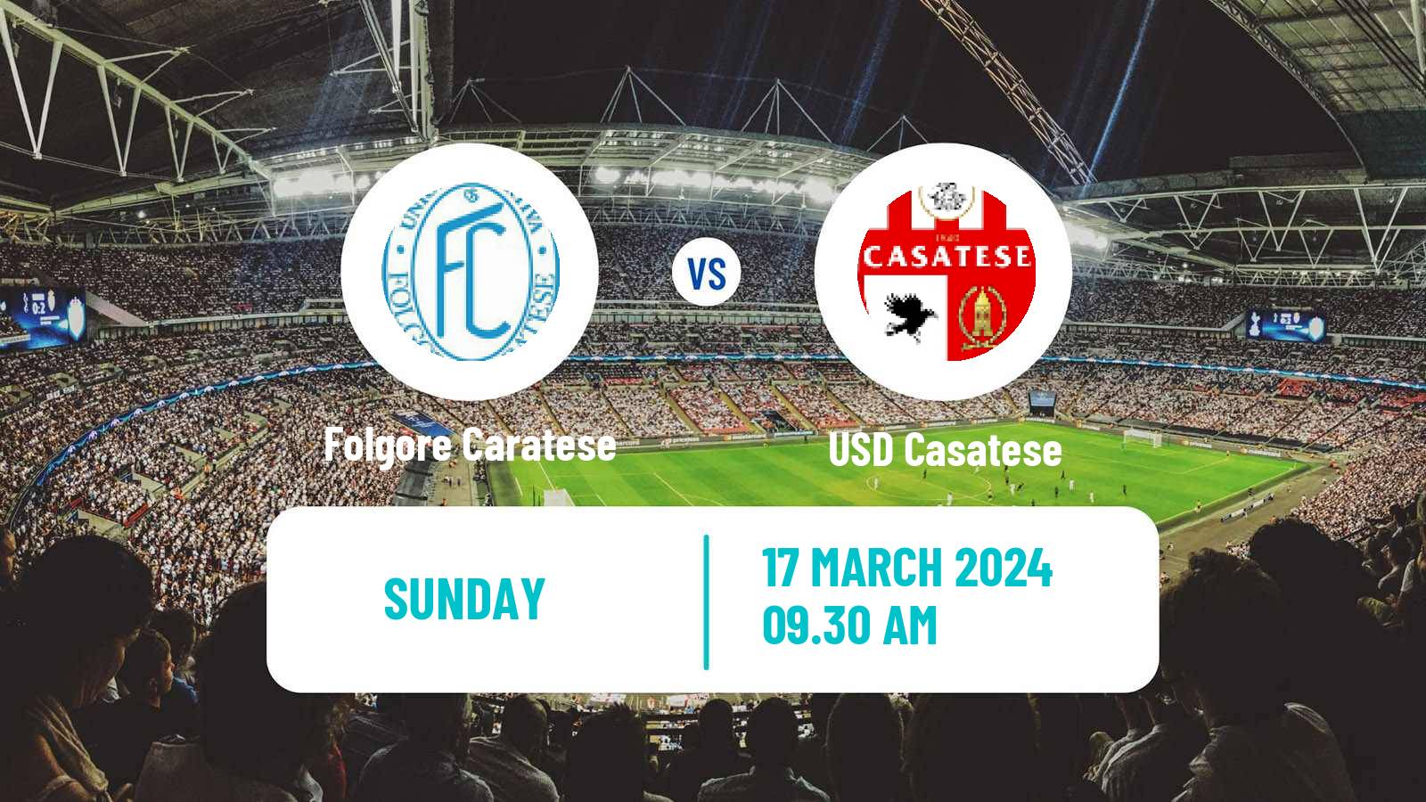 Soccer Italian Serie D - Group B Folgore Caratese - Casatese