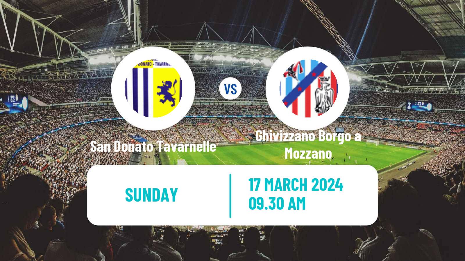 Soccer Italian Serie D - Group E San Donato Tavarnelle - Ghivizzano Borgo a Mozzano