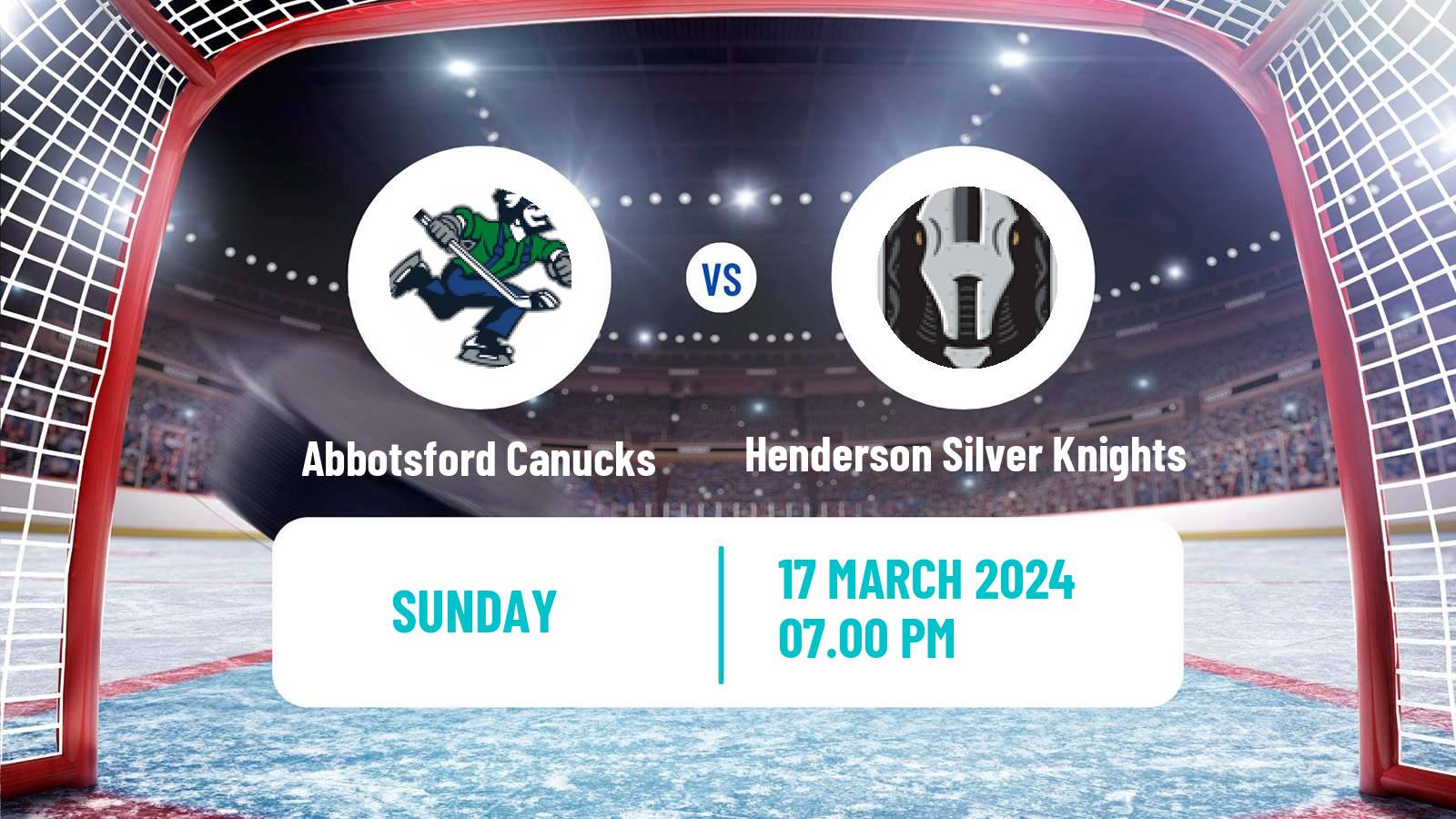 Hockey AHL Abbotsford Canucks - Henderson Silver Knights
