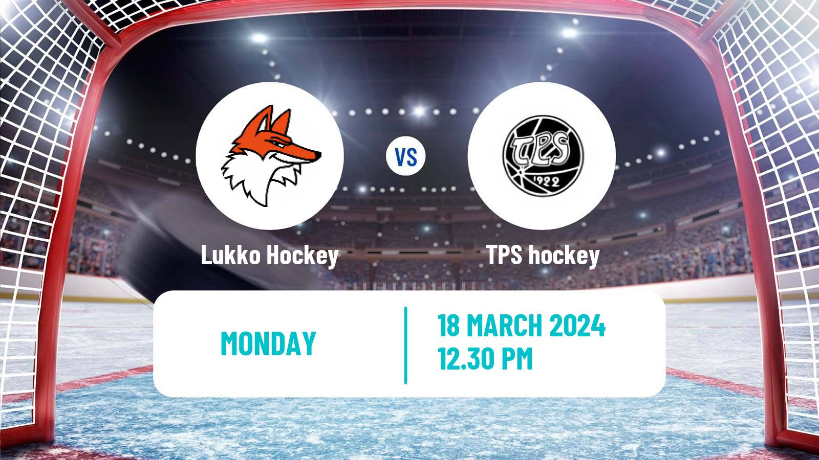 Hockey Finnish SM-liiga Lukko - TPS