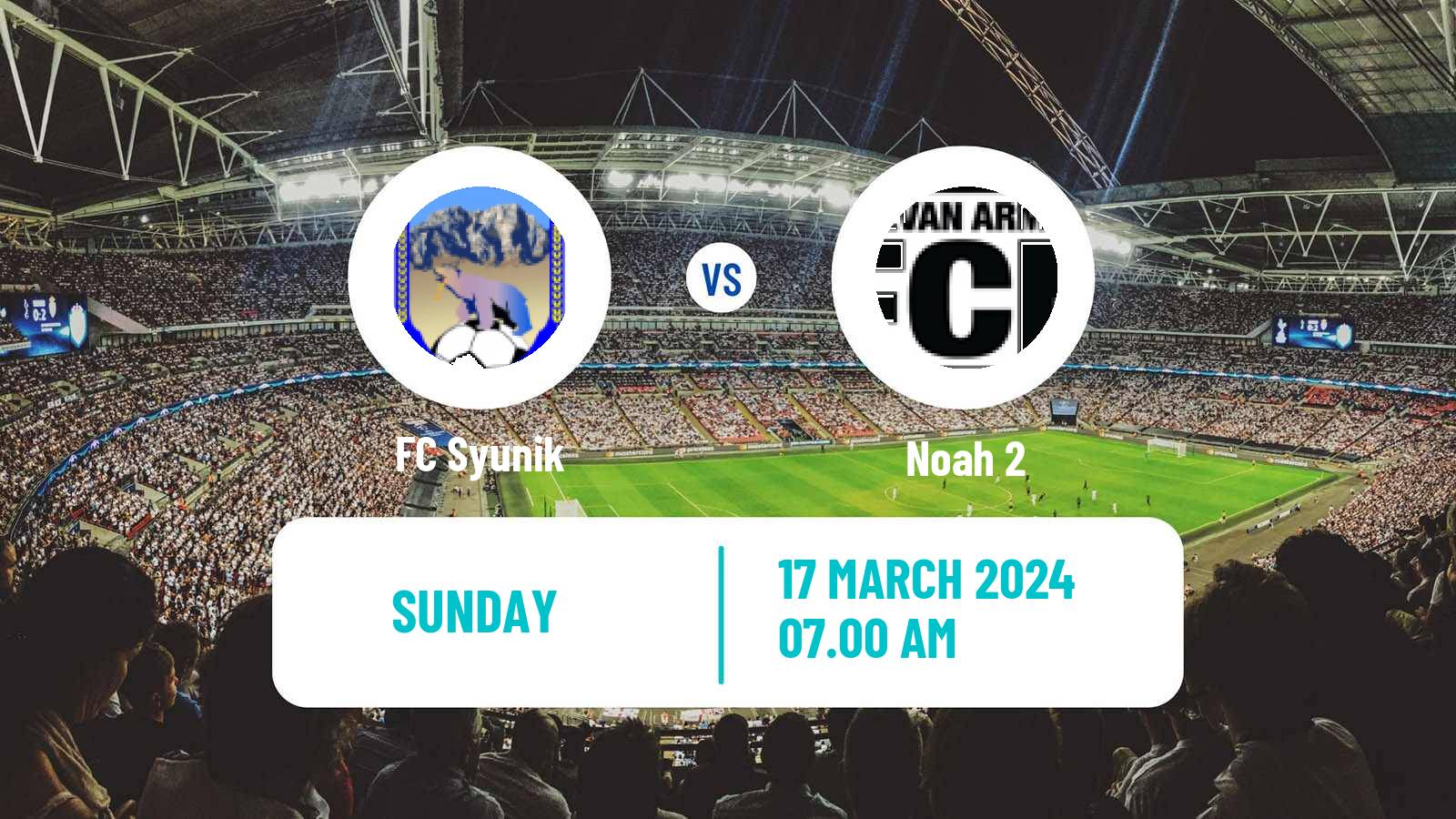 Soccer Armenian First League Syunik - Noah 2
