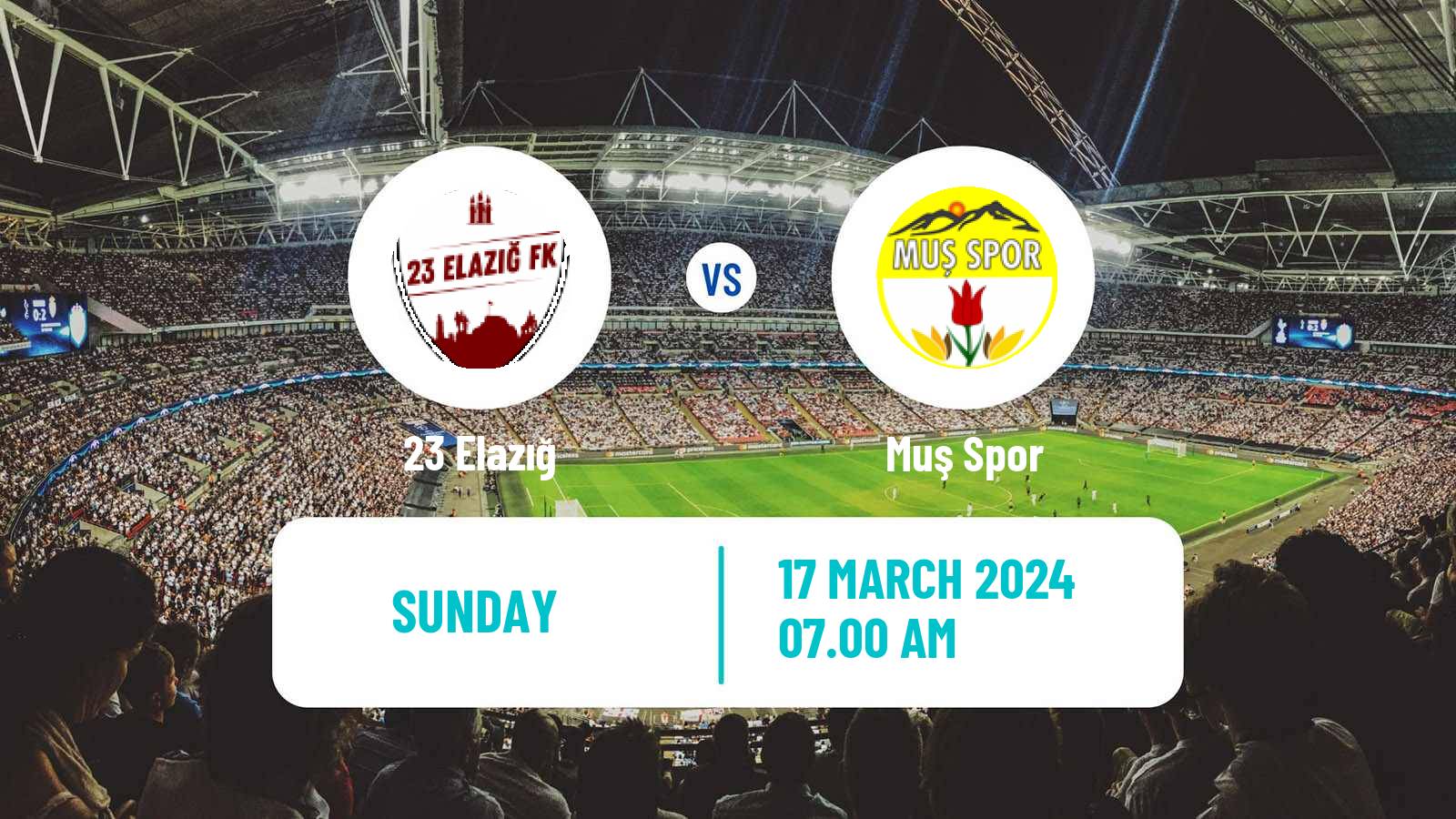 Soccer Turkish 3 Lig Group 4 23 Elazığ - Muş Spor