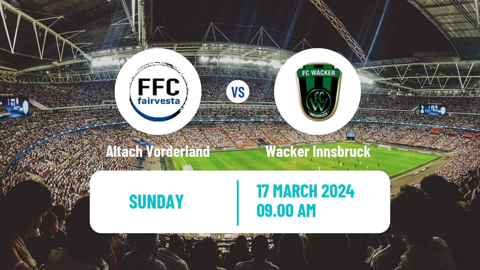 Soccer Austrian Bundesliga Women Altach Vorderland - Wacker Innsbruck