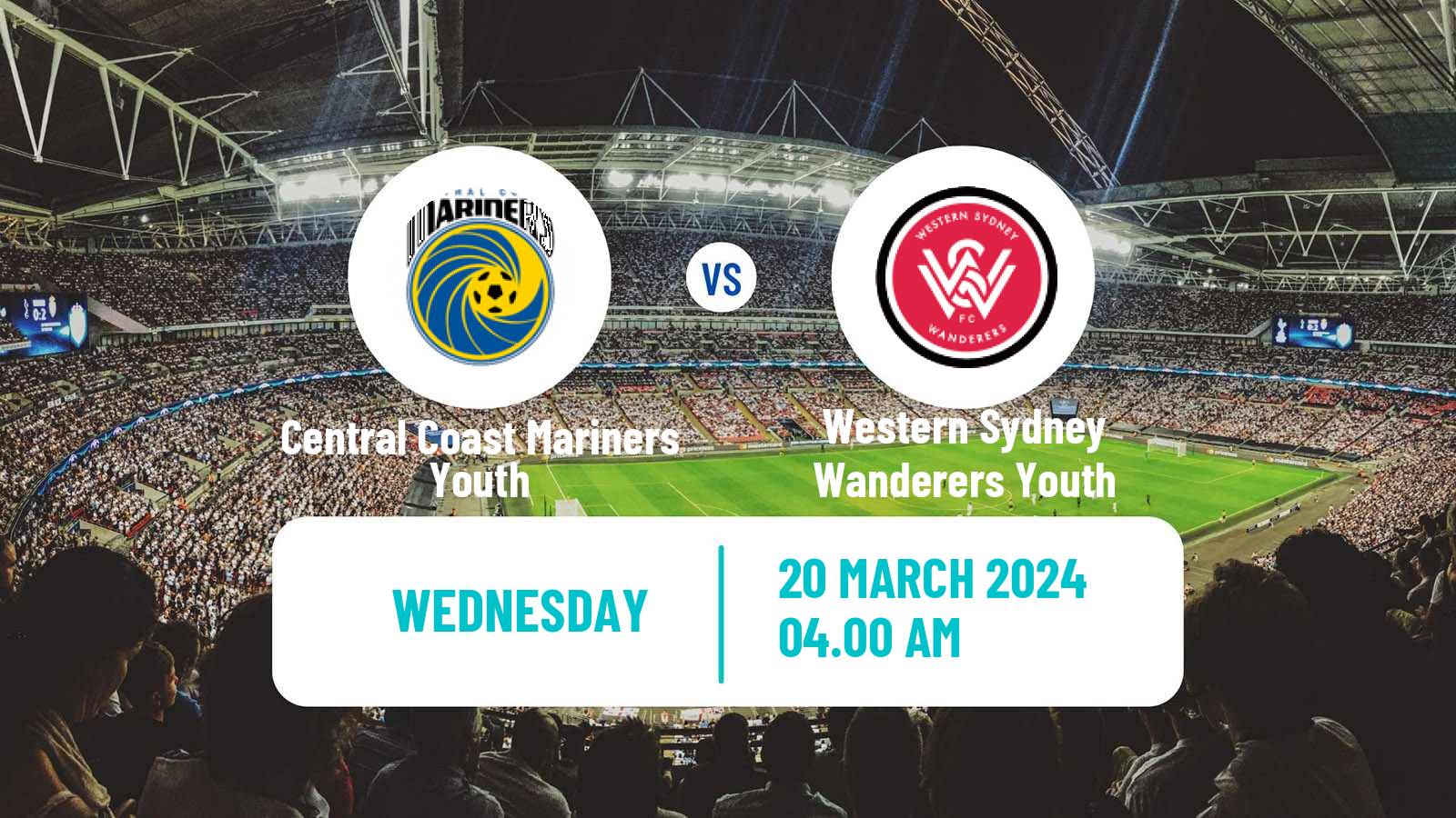 Soccer Australian NPL NSW Central Coast Mariners Youth - Western Sydney Wanderers Youth
