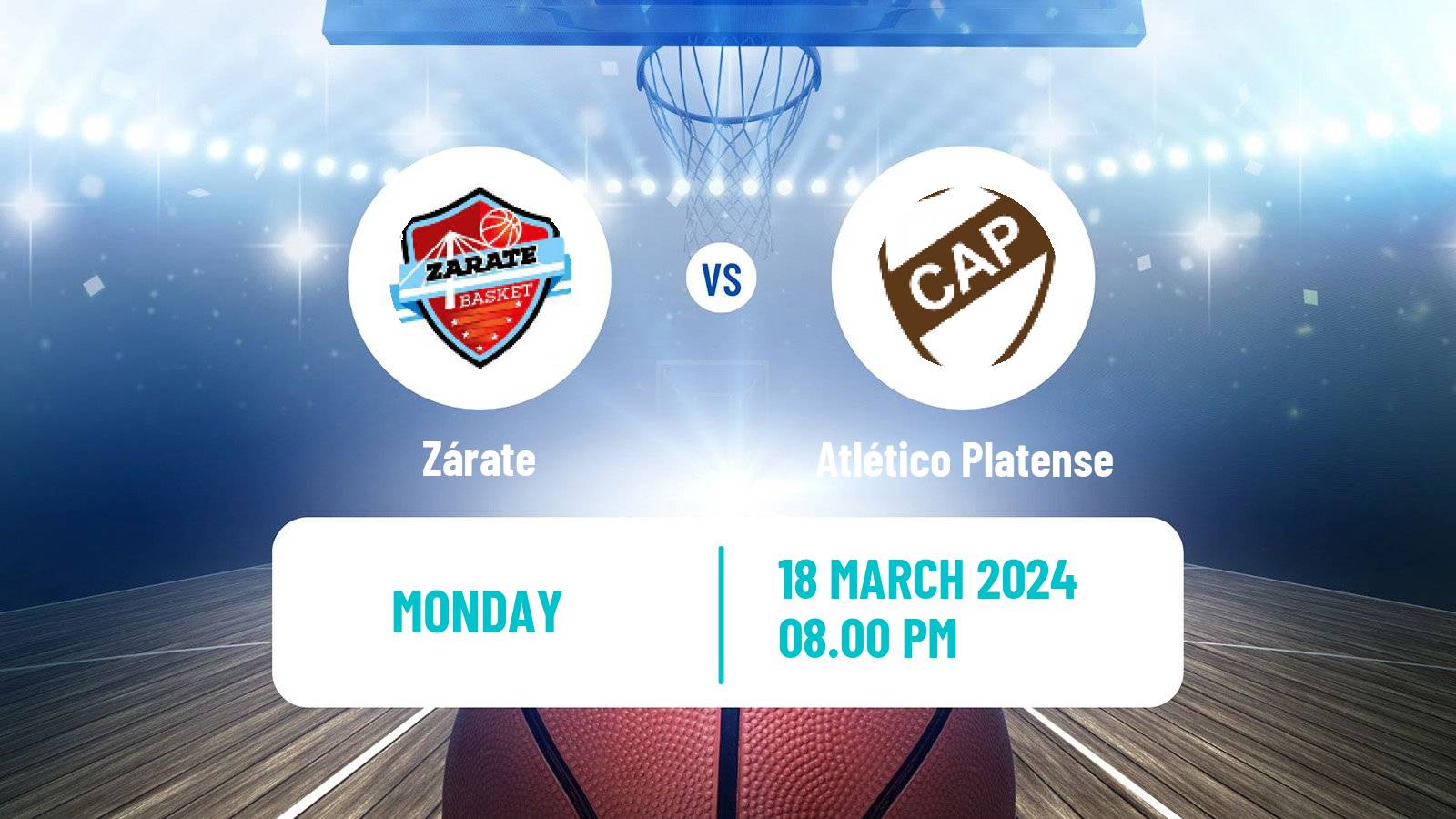 Basketball Argentinian LNB Zárate - Atlético Platense