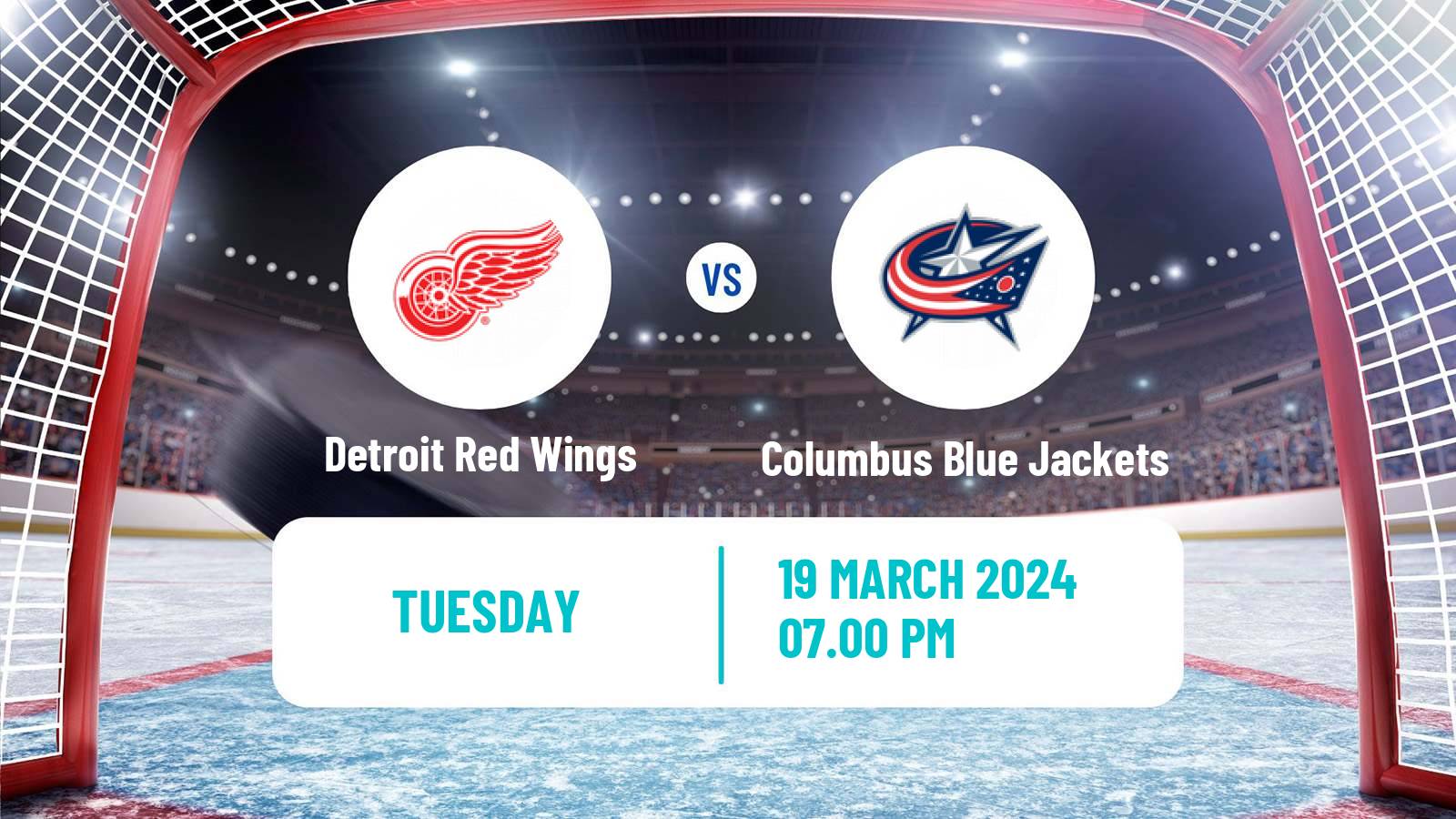 Hockey NHL Detroit Red Wings - Columbus Blue Jackets