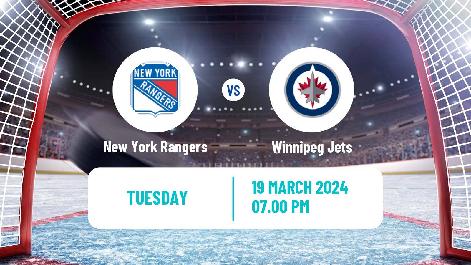 Hockey NHL New York Rangers - Winnipeg Jets