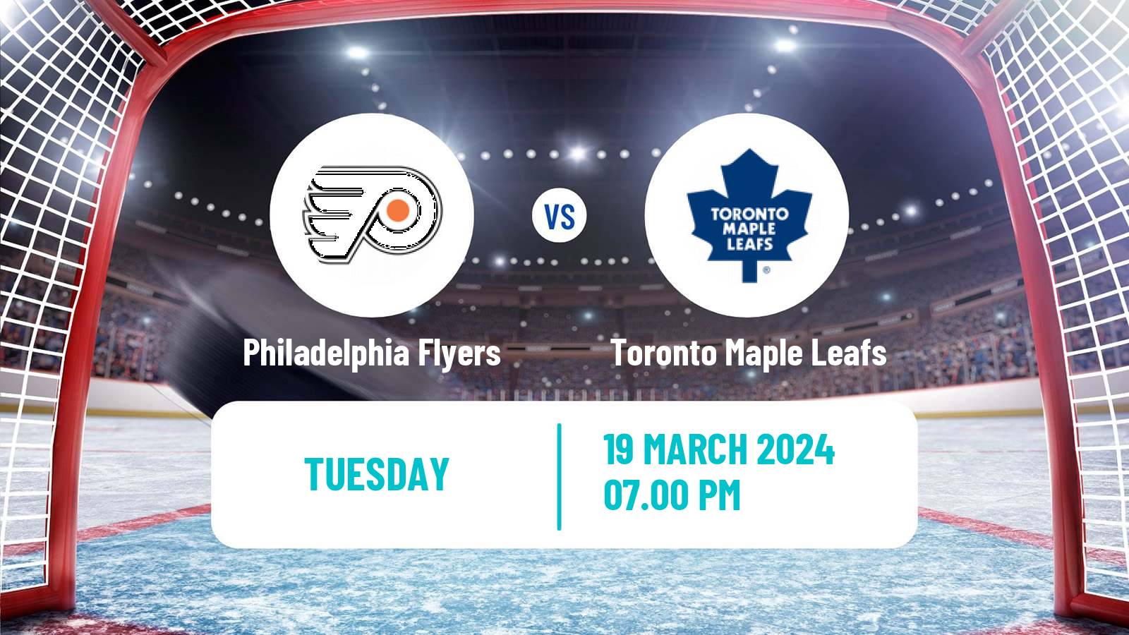 Hockey NHL Philadelphia Flyers - Toronto Maple Leafs