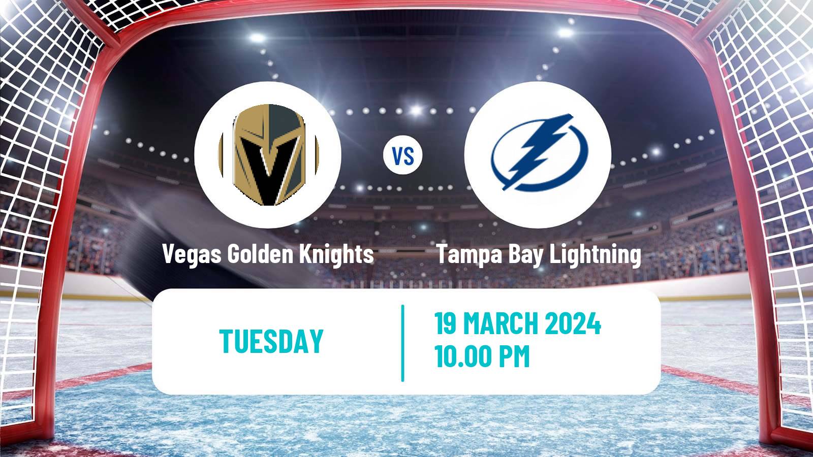 Hockey NHL Vegas Golden Knights - Tampa Bay Lightning