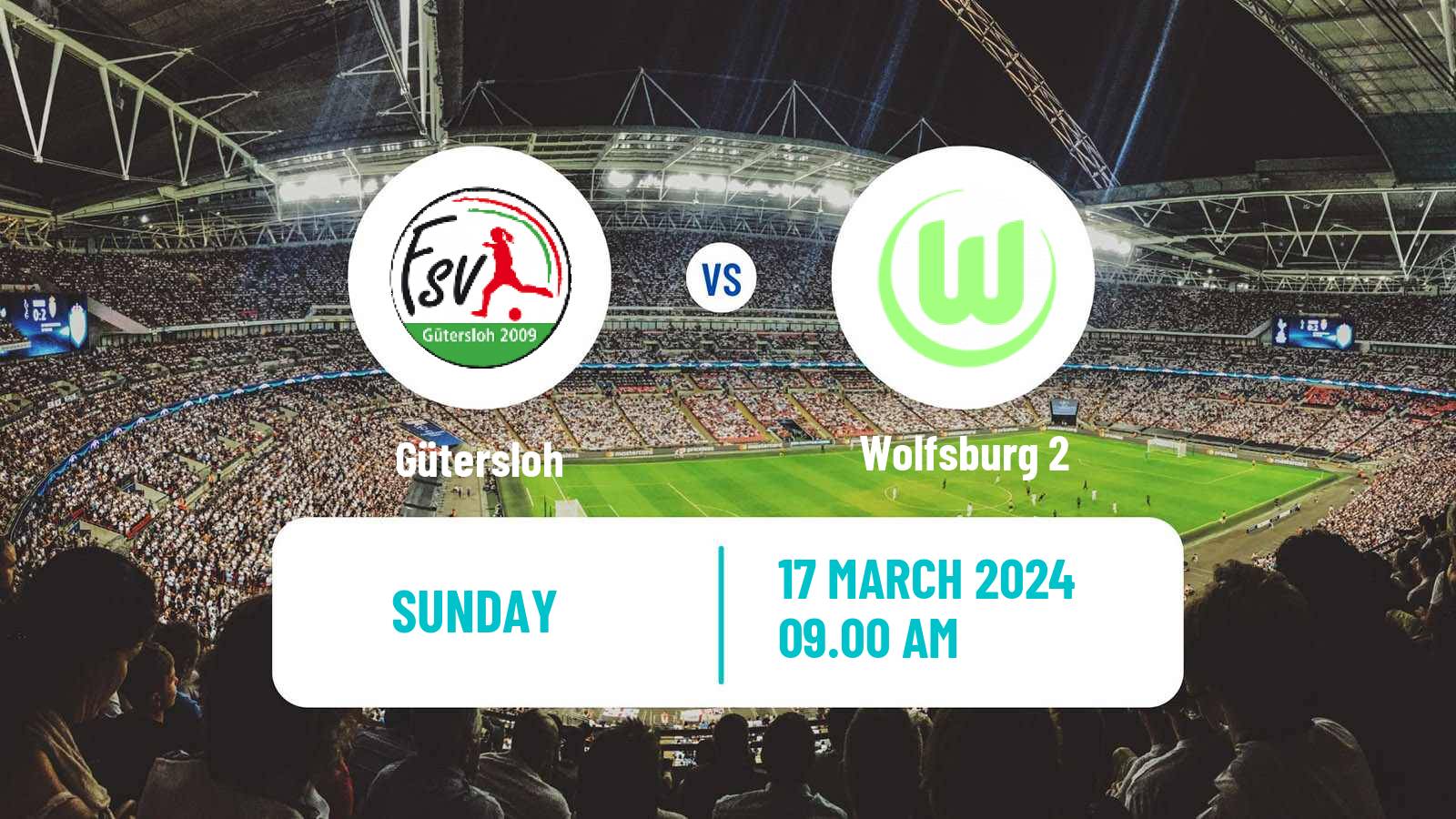 Soccer German 2 Bundesliga Women Gütersloh - Wolfsburg 2