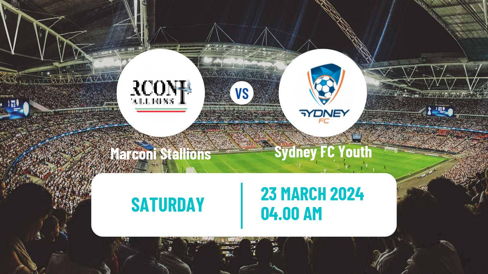 Soccer Australian NPL NSW Marconi Stallions - Sydney FC Youth