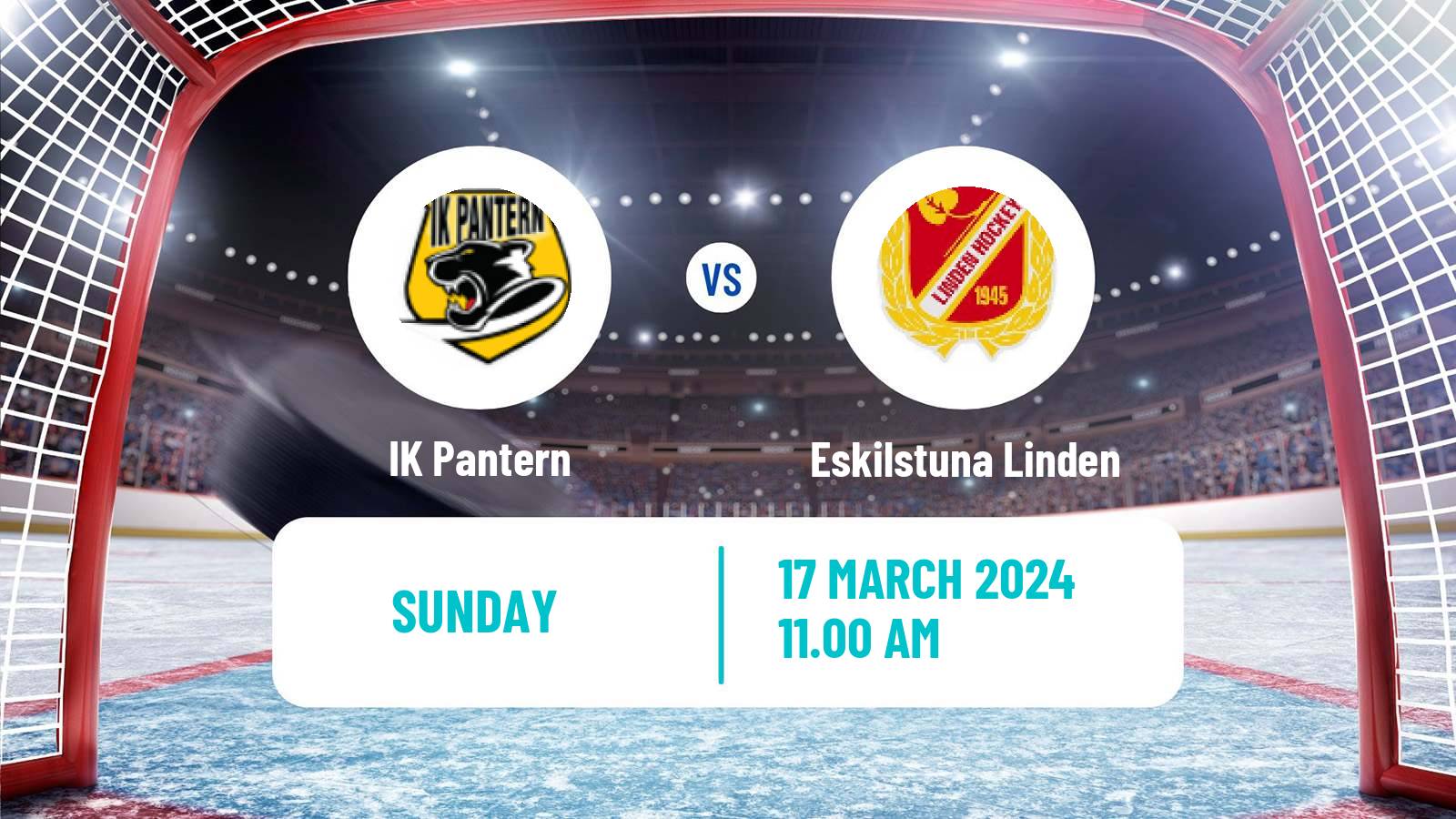 Hockey Swedish HockeyEttan Sodra Pantern - Eskilstuna Linden