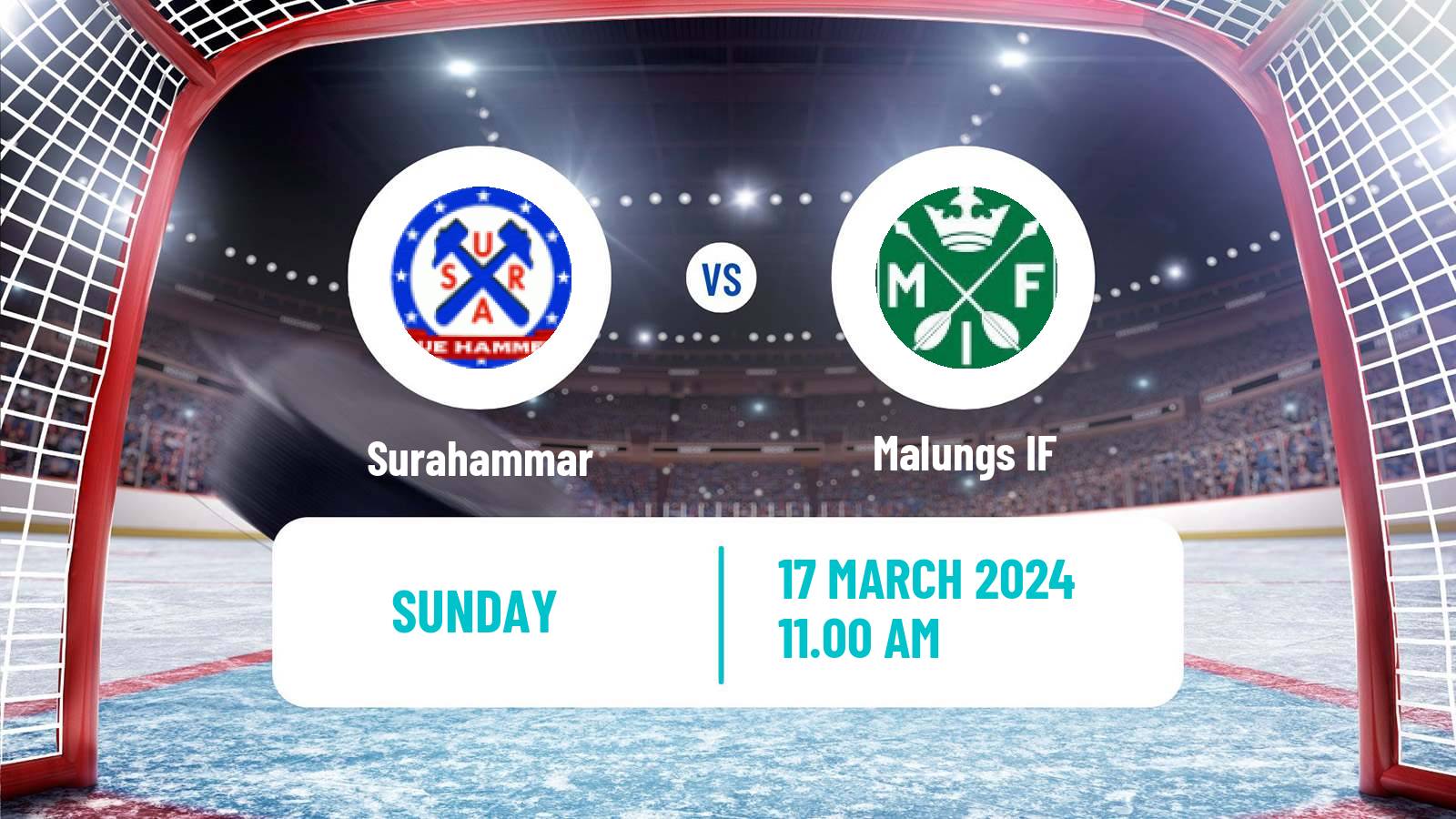 Hockey Swedish HockeyEttan Vastra Surahammar - Malungs