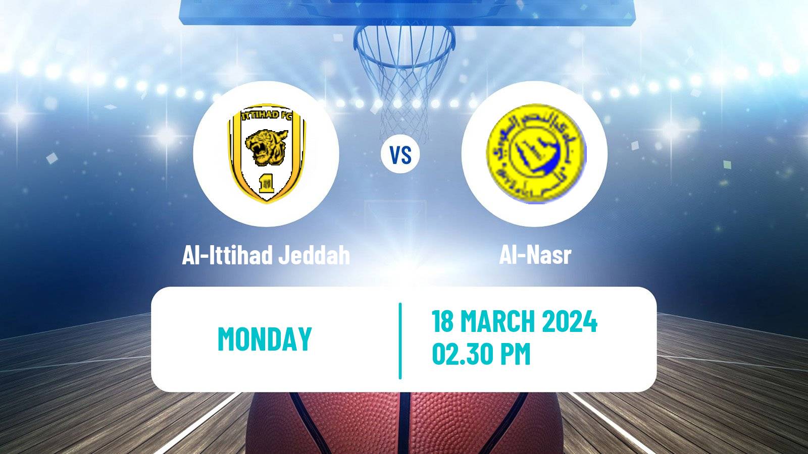 Basketball Saudi Premier League Basketball Al-Ittihad Jeddah - Al-Nasr