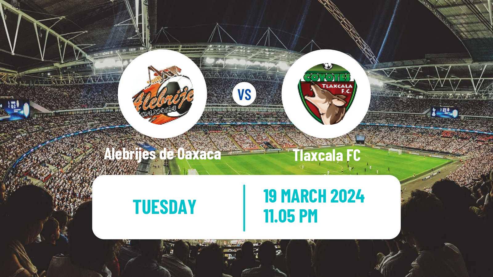 Soccer Mexican Liga de Expansion MX Alebrijes de Oaxaca - Tlaxcala