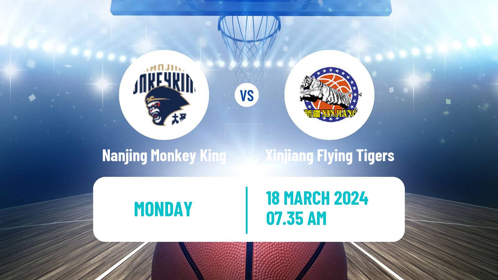 Basketball CBA Nanjing Monkey King - Xinjiang Flying Tigers