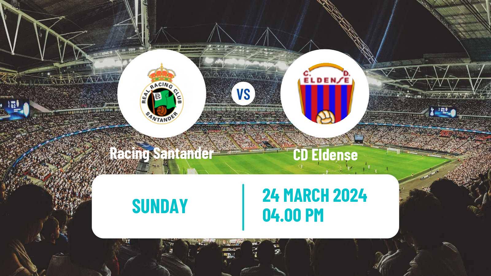 Soccer Spanish LaLiga2 Racing Santander - Eldense