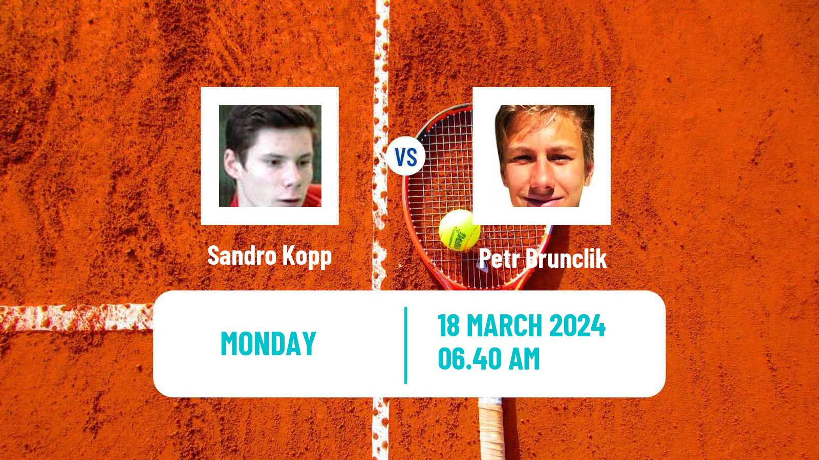 Tennis Zadar Challenger Men Sandro Kopp - Petr Brunclik
