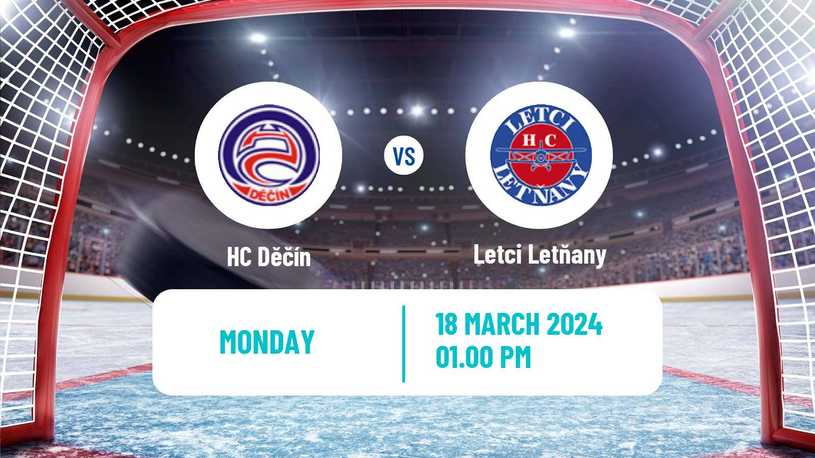 Hockey Czech 2 Liga Hockey East Děčín - Letci Letňany