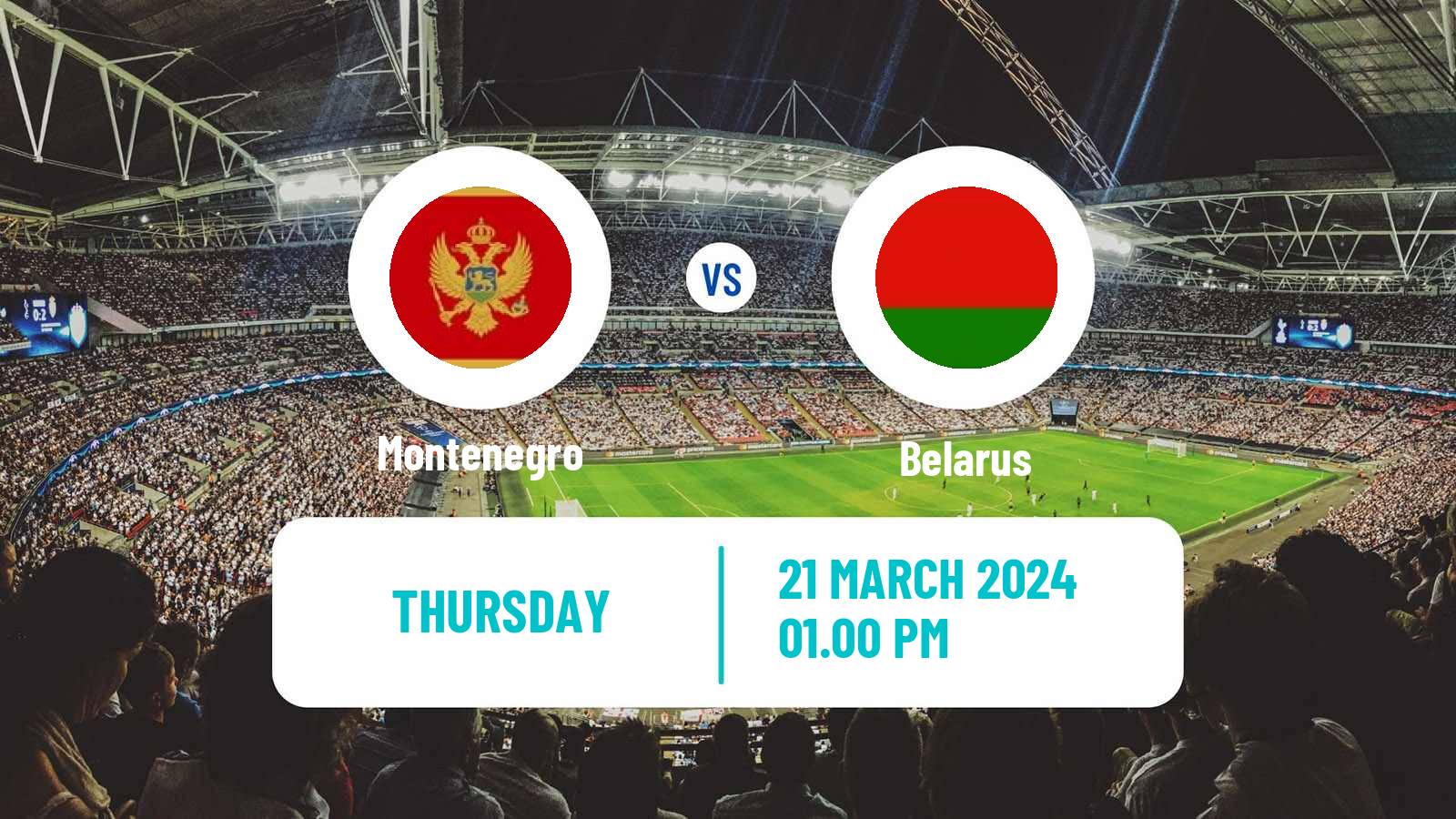 Soccer Friendly Montenegro - Belarus