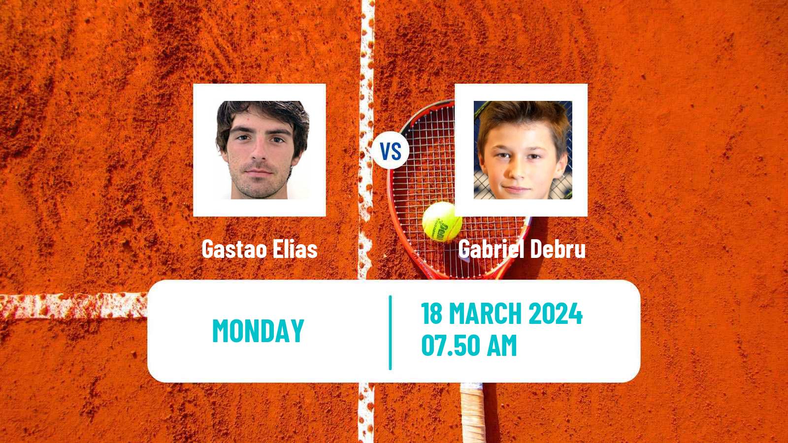 Tennis Murcia Challenger Men Gastao Elias - Gabriel Debru
