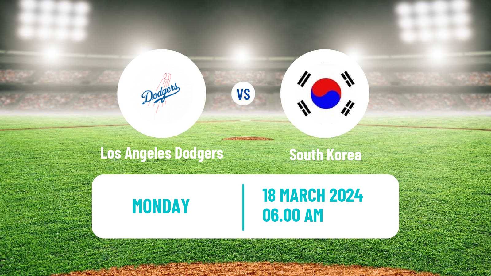 Baseball Friendly International Baseball Los Angeles Dodgers - South Korea
