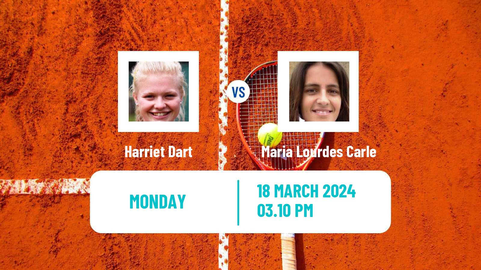 Tennis WTA Miami Harriet Dart - Maria Lourdes Carle