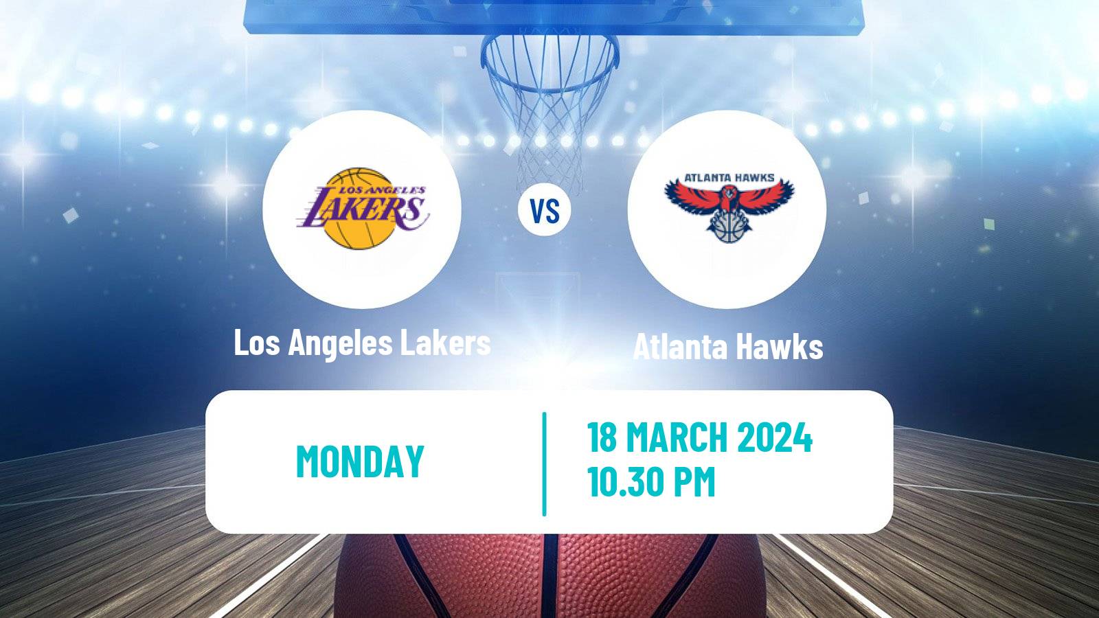 Basketball NBA Los Angeles Lakers - Atlanta Hawks