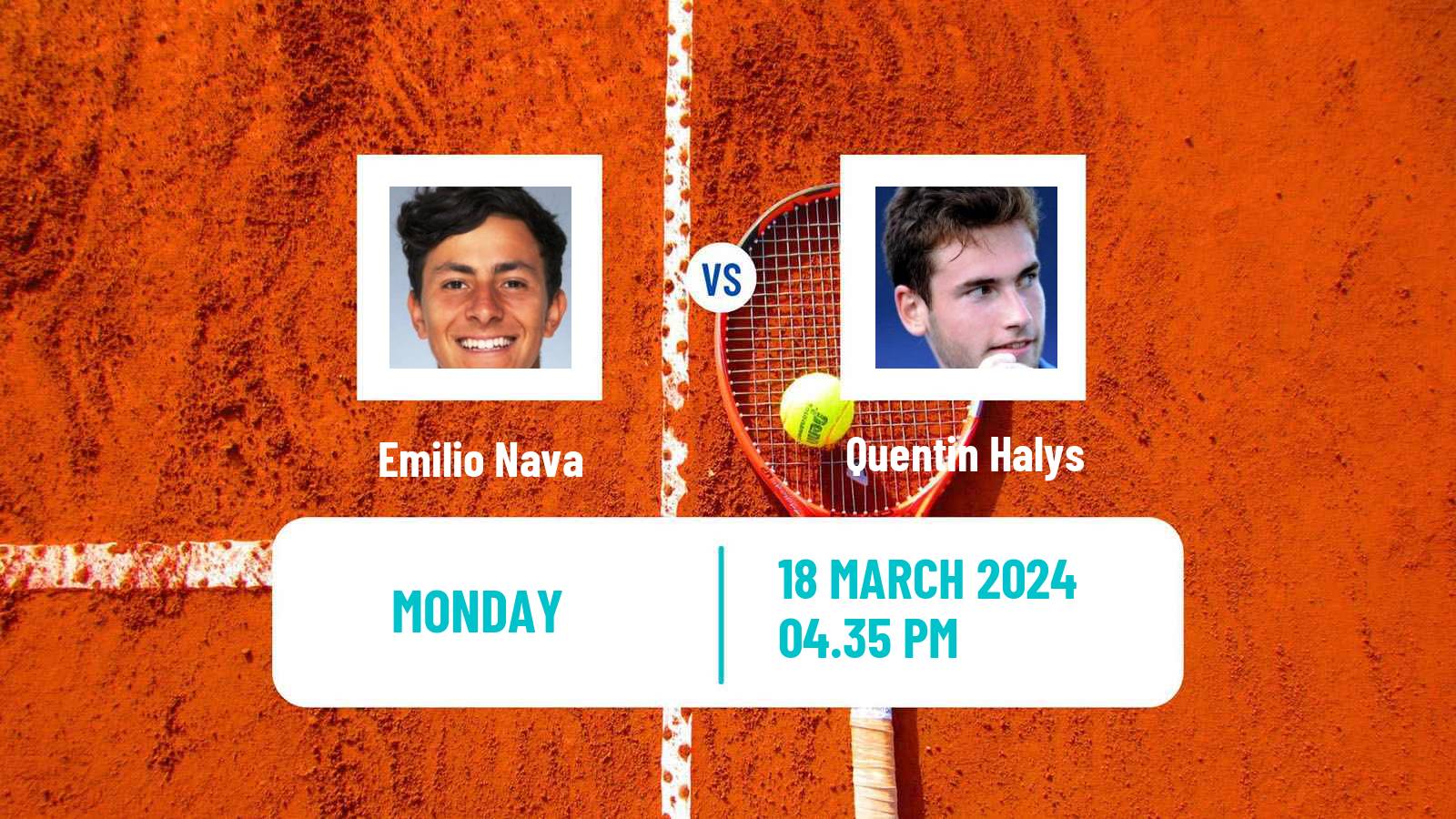 Tennis ATP Miami Emilio Nava - Quentin Halys