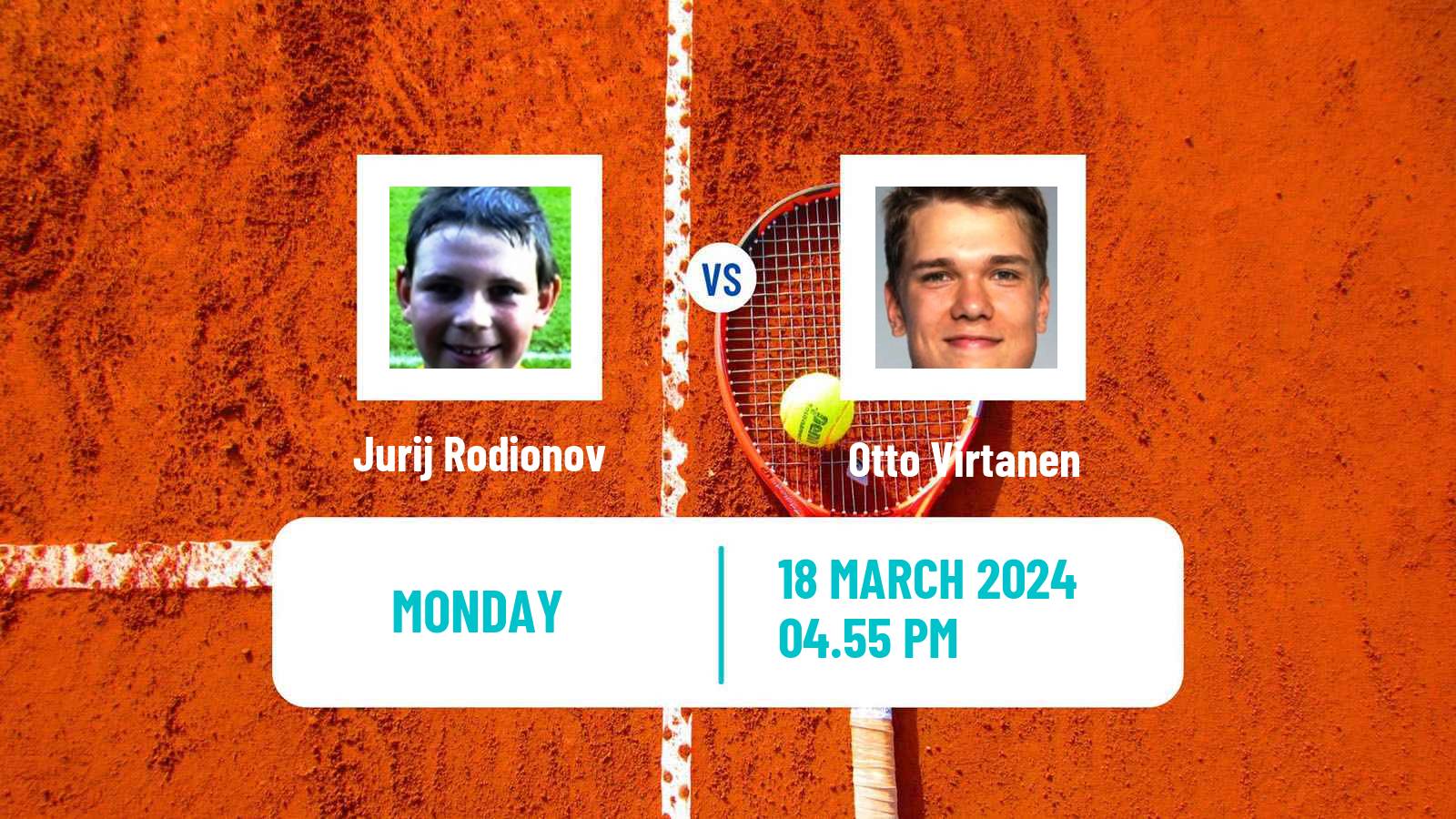 Tennis ATP Miami Jurij Rodionov - Otto Virtanen