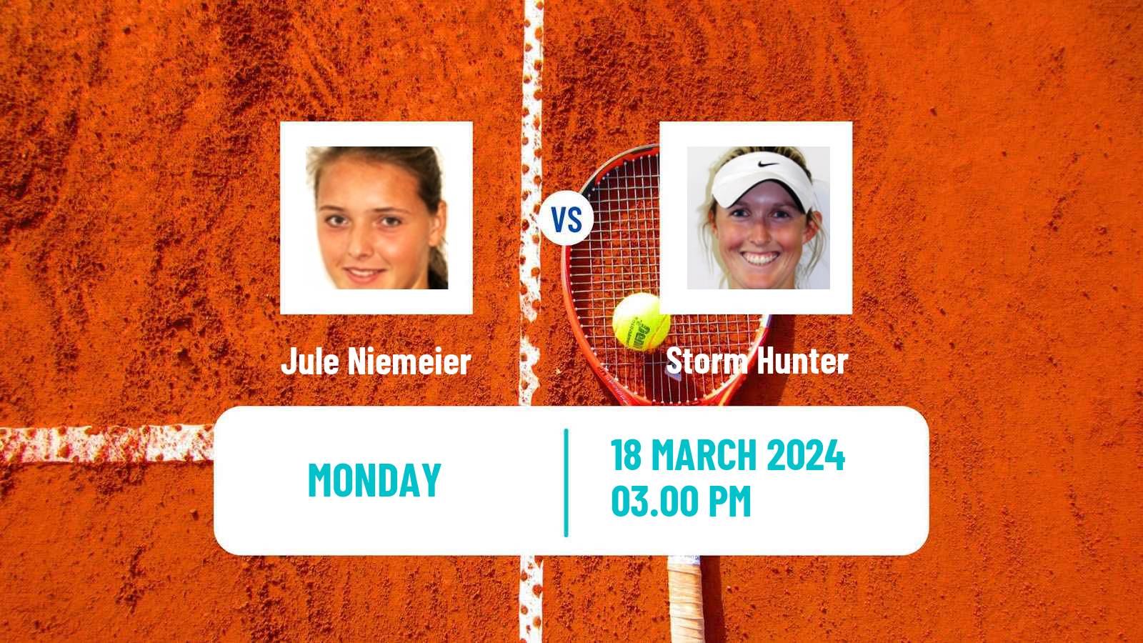 Tennis WTA Miami Jule Niemeier - Storm Hunter