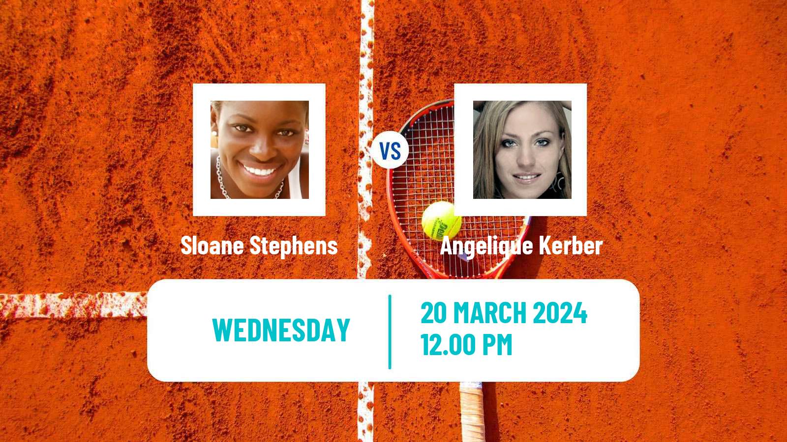 Tennis WTA Miami Sloane Stephens - Angelique Kerber