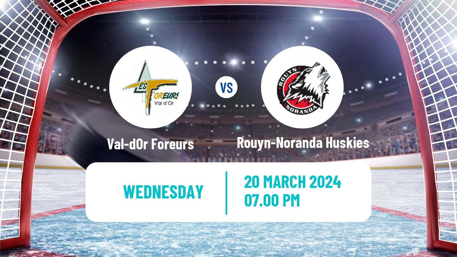 Hockey QMJHL Val-dOr Foreurs - Rouyn-Noranda Huskies