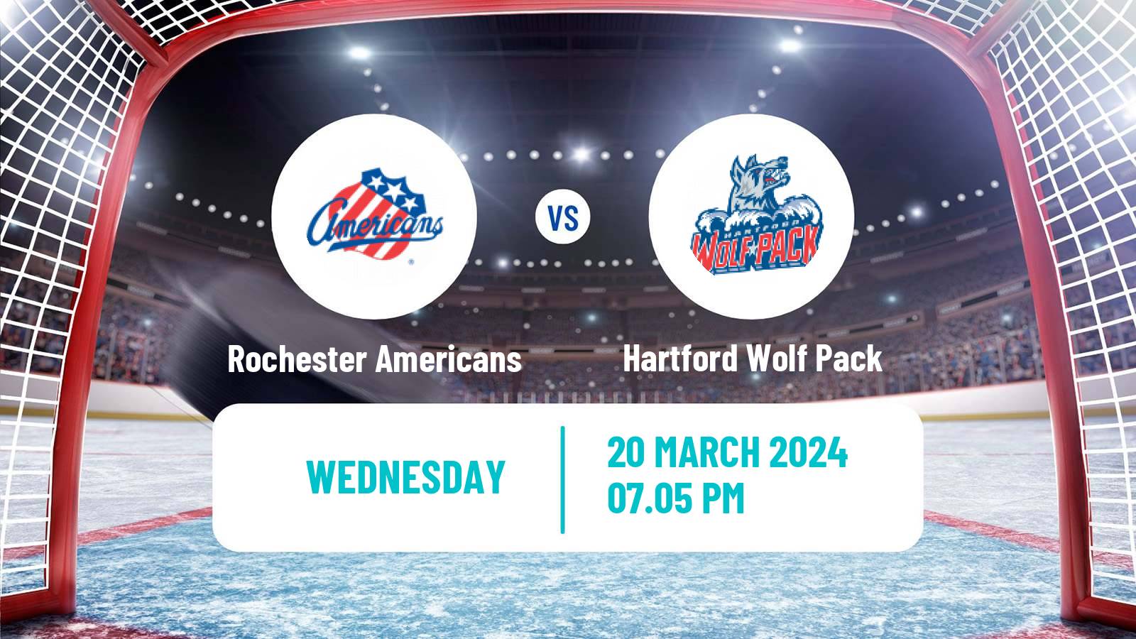Hockey AHL Rochester Americans - Hartford Wolf Pack