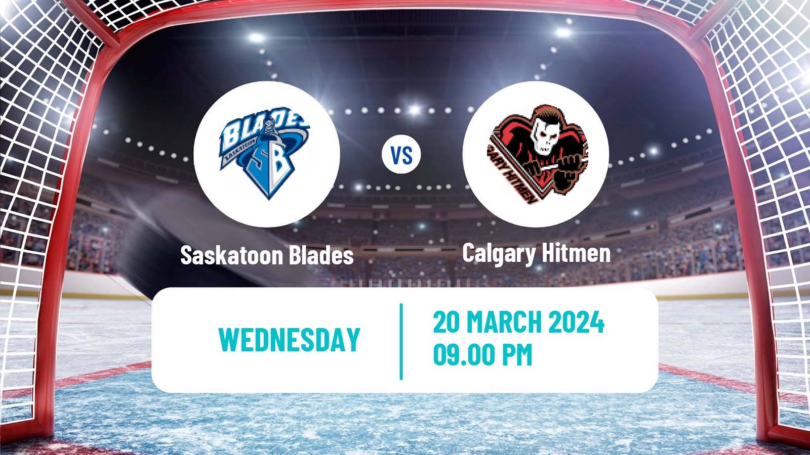 Hockey WHL Saskatoon Blades - Calgary Hitmen