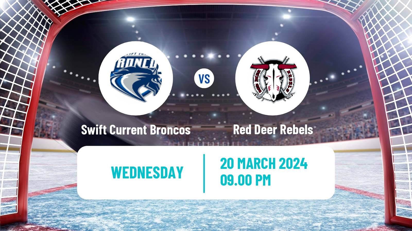Hockey WHL Swift Current Broncos - Red Deer Rebels