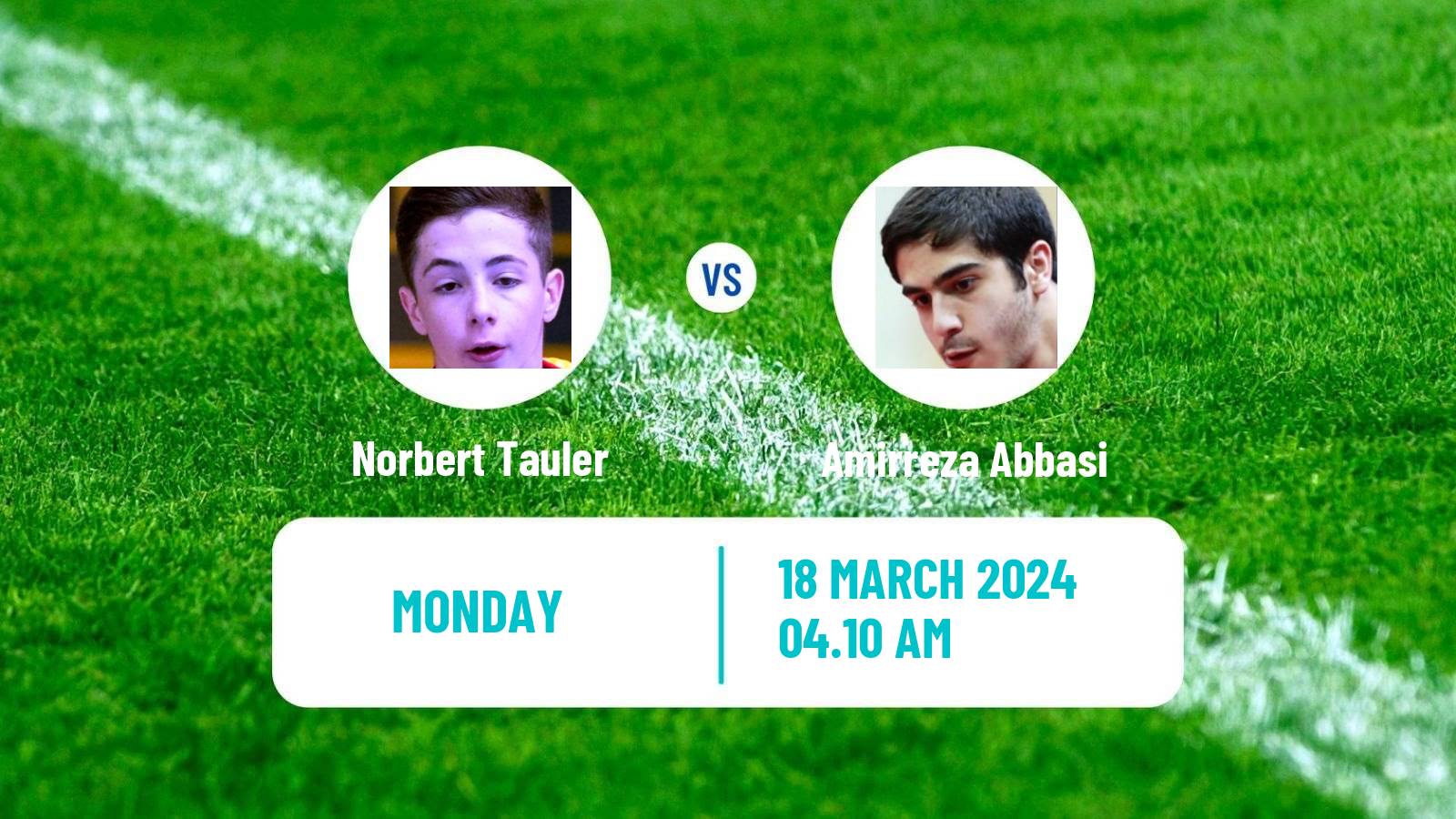 Table tennis Challenger Series Men Norbert Tauler - Amirreza Abbasi